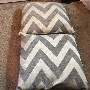Chevron throw pillows. Set of 2